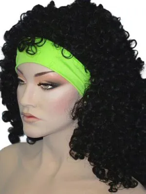 Neon 80's Headband Lycra