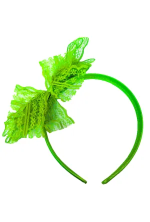 Neon Green Lace Headband