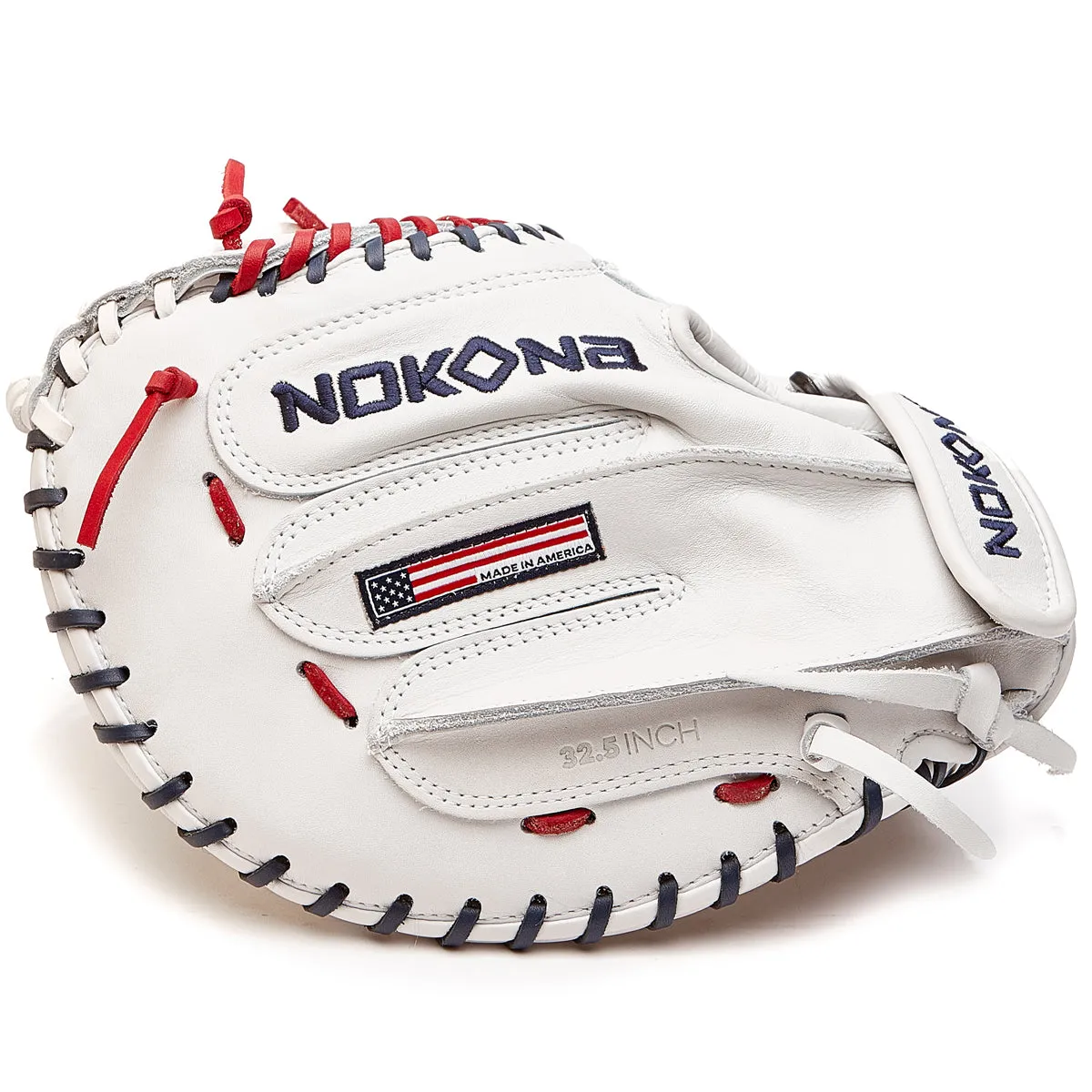 Nokona American KIP 32.5" Fastpitch Catcher's Mitt: A-V3250-WH