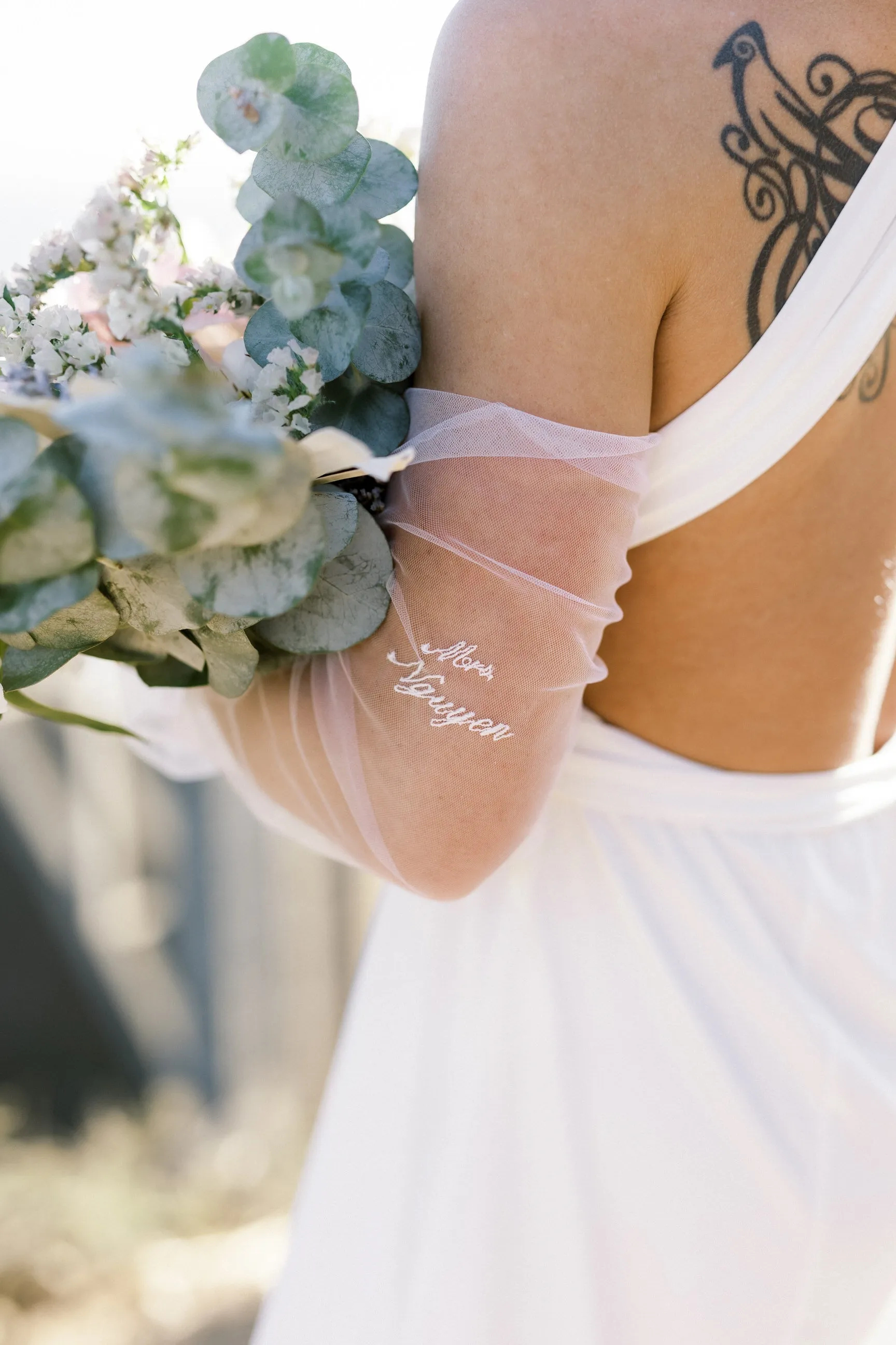 Opera Length Sheer Bridal Glove Set