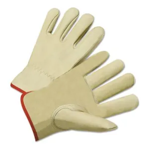 ORS Nasco Standard Grain Cowhide Leather Driver Gloves, 2X-Large, Unlined, Tan, 4015-2XL