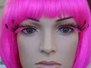 Oversized Pink & Black False Eyelashes