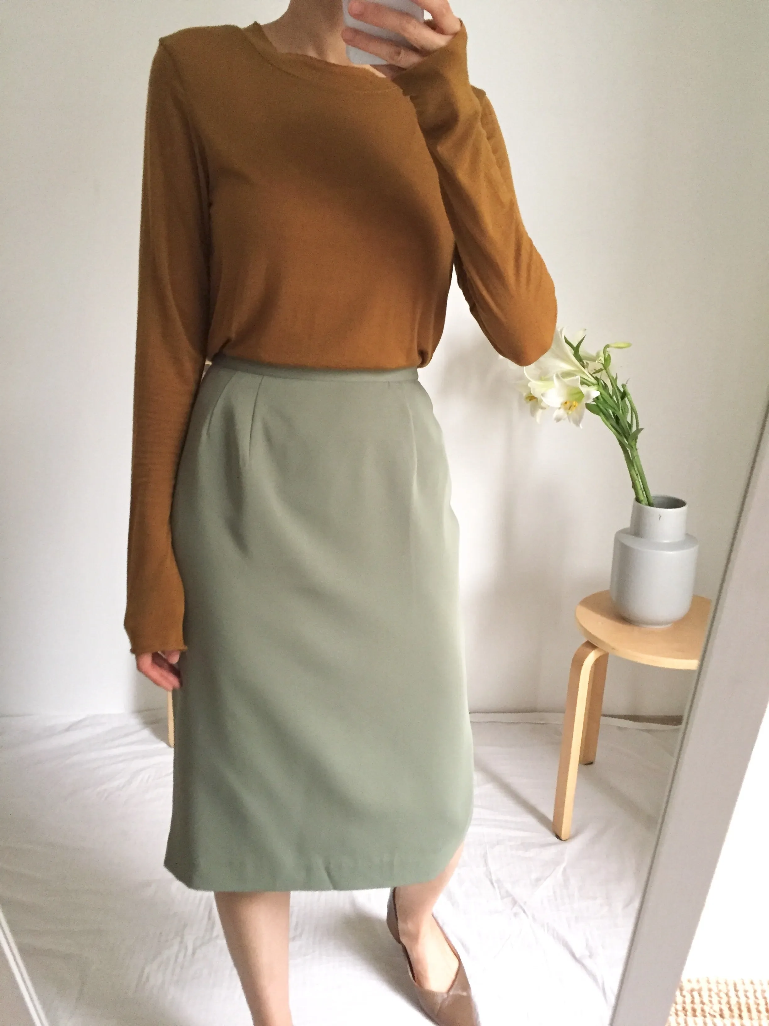 palmira suit set {Japanese vintage}-sage