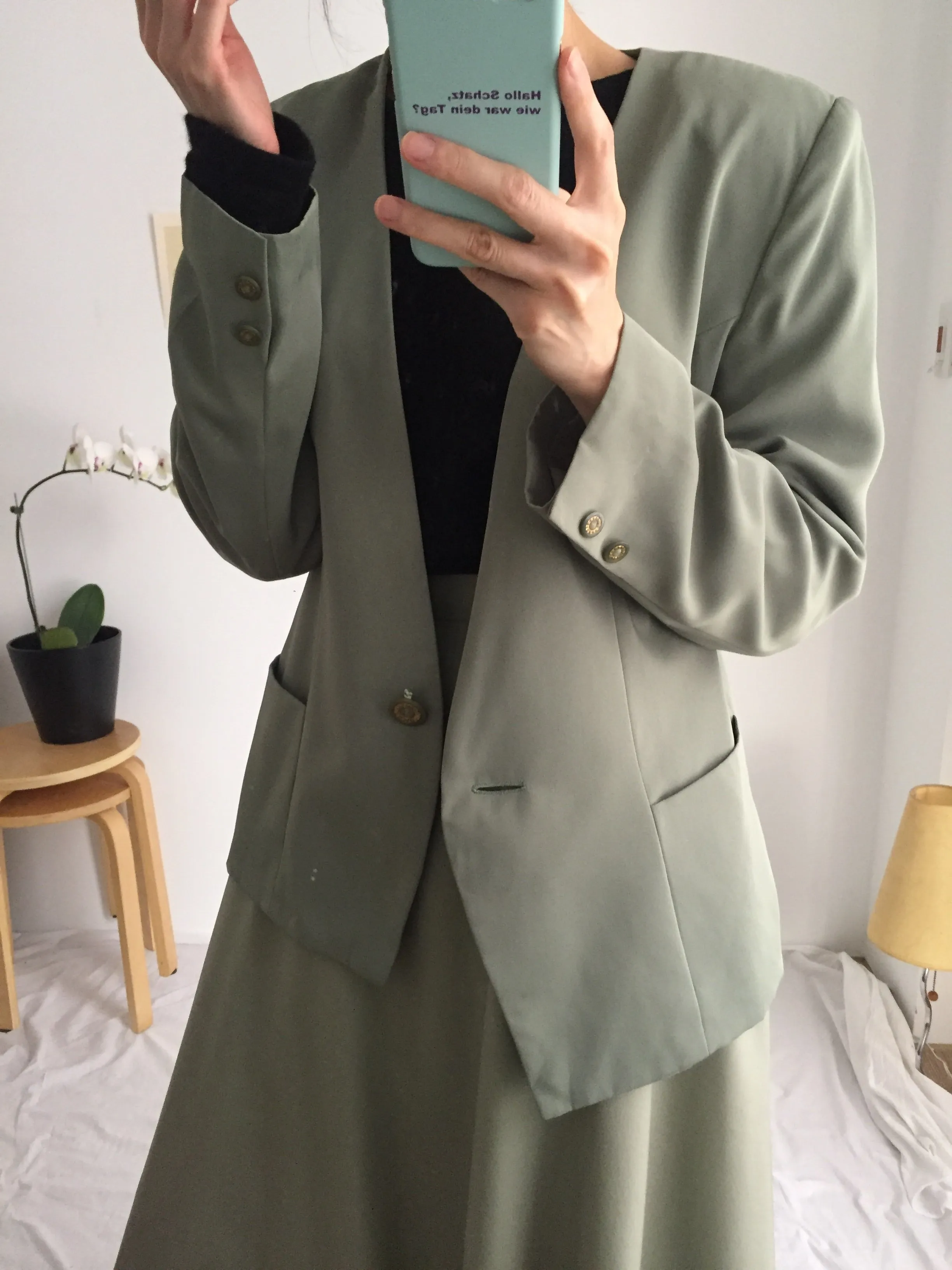 palmira suit set {Japanese vintage}-sage