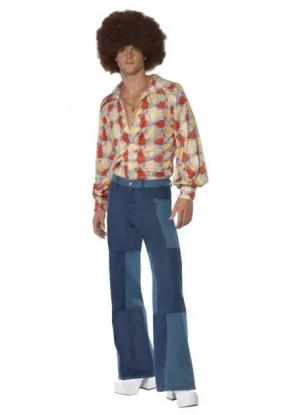 Patchwork Costume Flares Denim