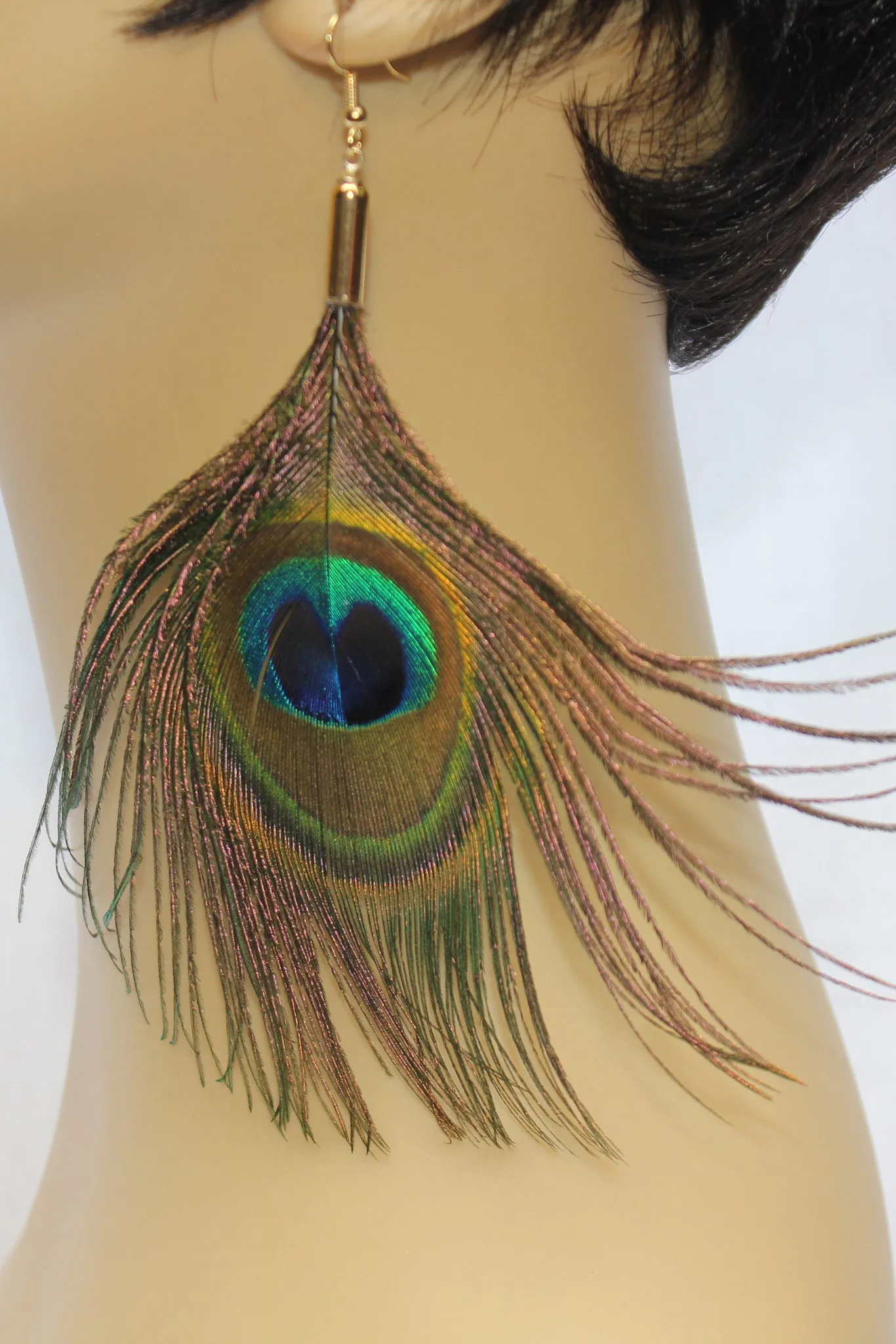 Peacock Feather Earrings