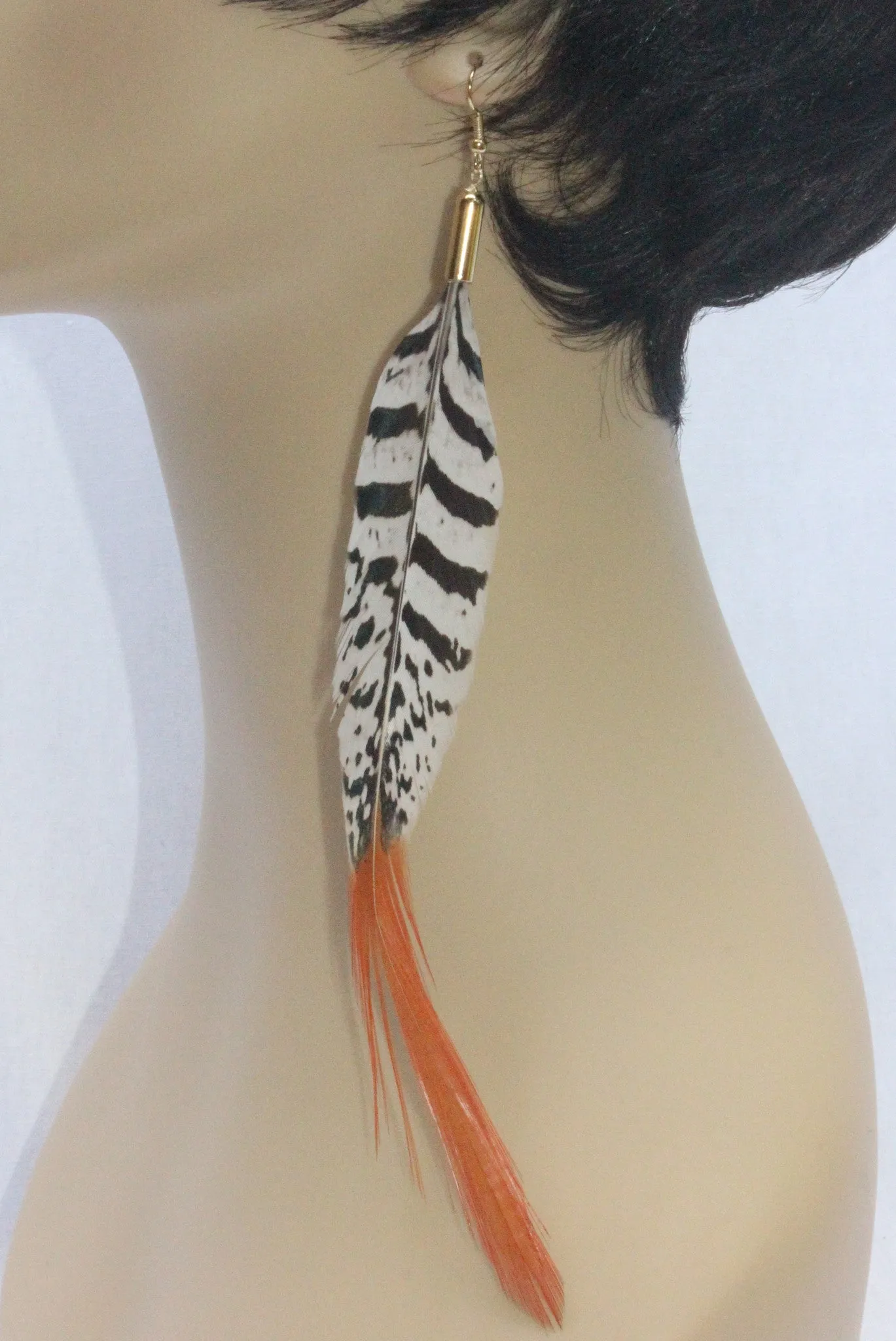 Pheasant Feather Earrings
