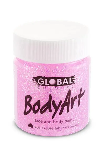 Pink Glitter Body and Face Paint