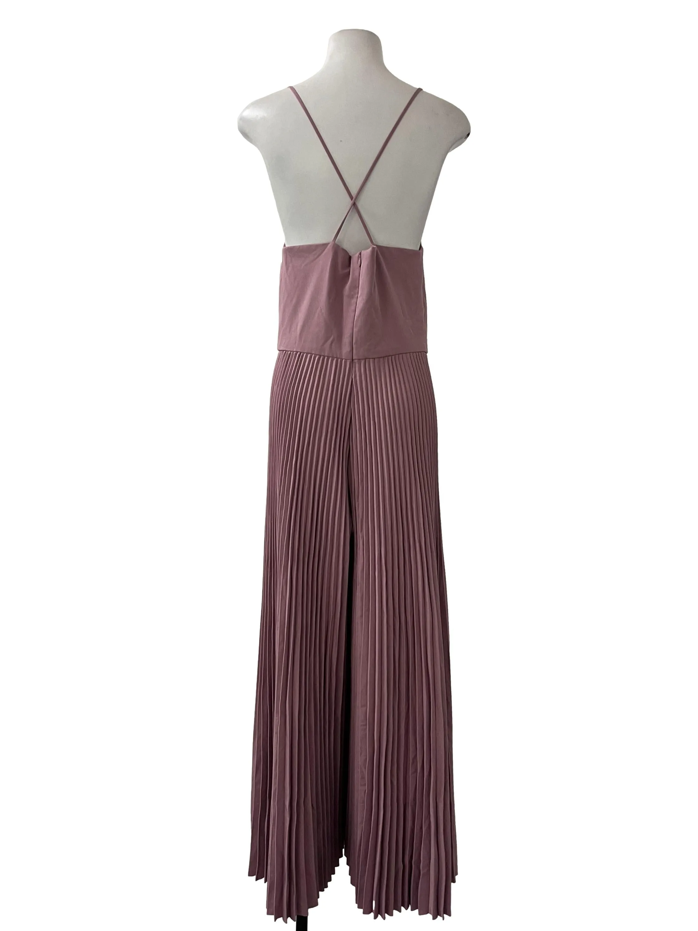Pink Pleated Jumpsuit
