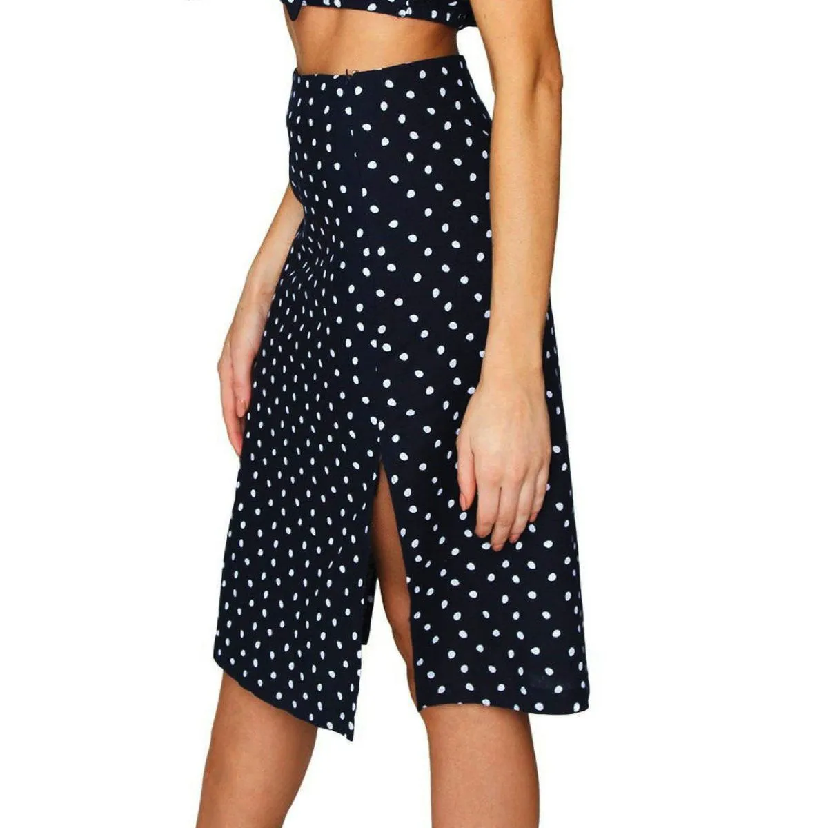Pip Spot Midi Pencil Skirt