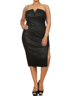 Plus Size Wild At Heart Jagged Hem Dress