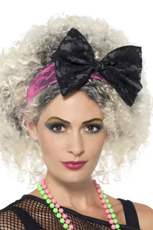 Popstar 80s Lace Bow Headband