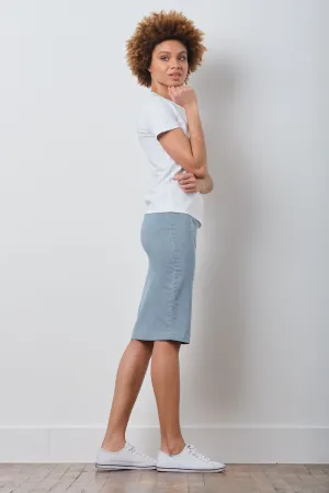 PULL ON SKIRT Stripped Denim Reghem