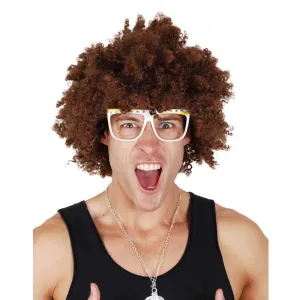 Red Foo Curly Brown Wig