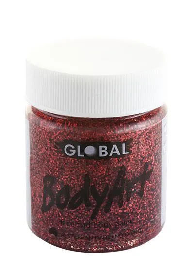 Red Glitter Body and Face Paint