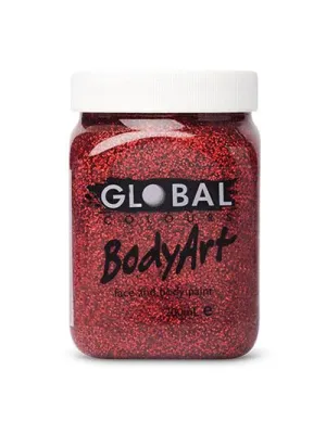 Red Glitter Body and Face Paint