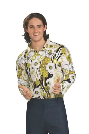Retro 60s 70s Groovy Green Shirt