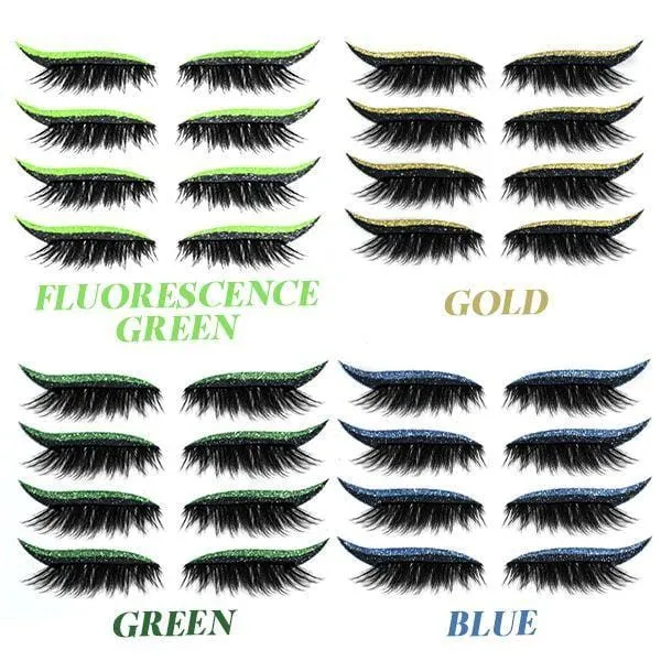 Reusable Glitter Eyeliner Eyelash Stickers