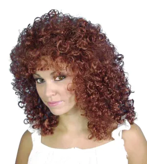 Ringlets 1980's Women Auburn Costume Wig