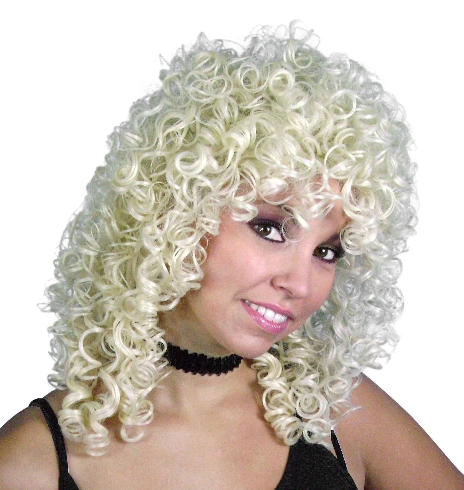 Ringlets 1980's Women Blonde Costume Wig
