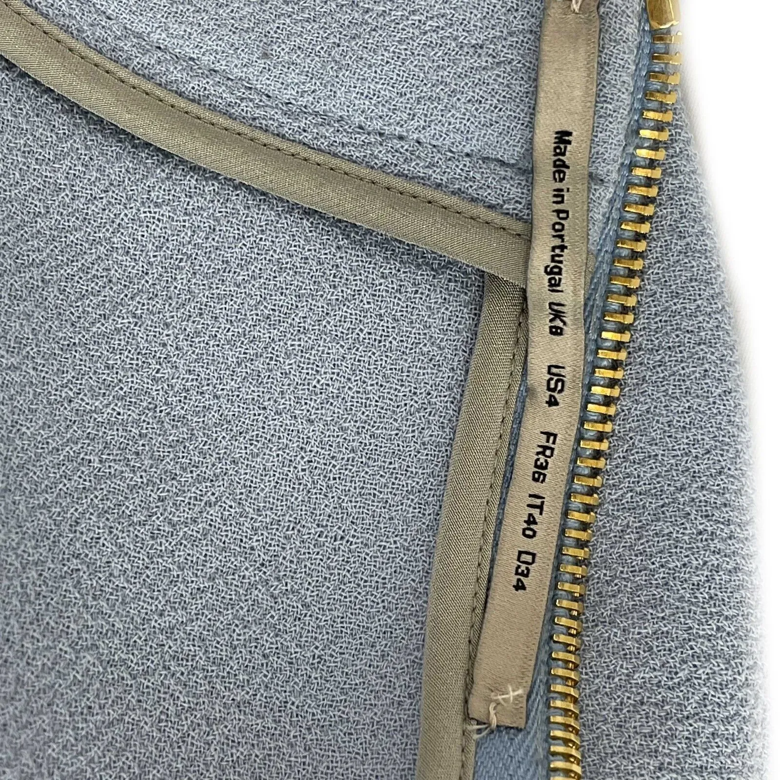 Roland Mouret Excellent Light Blue Pencil Skirt Light Blue US 4