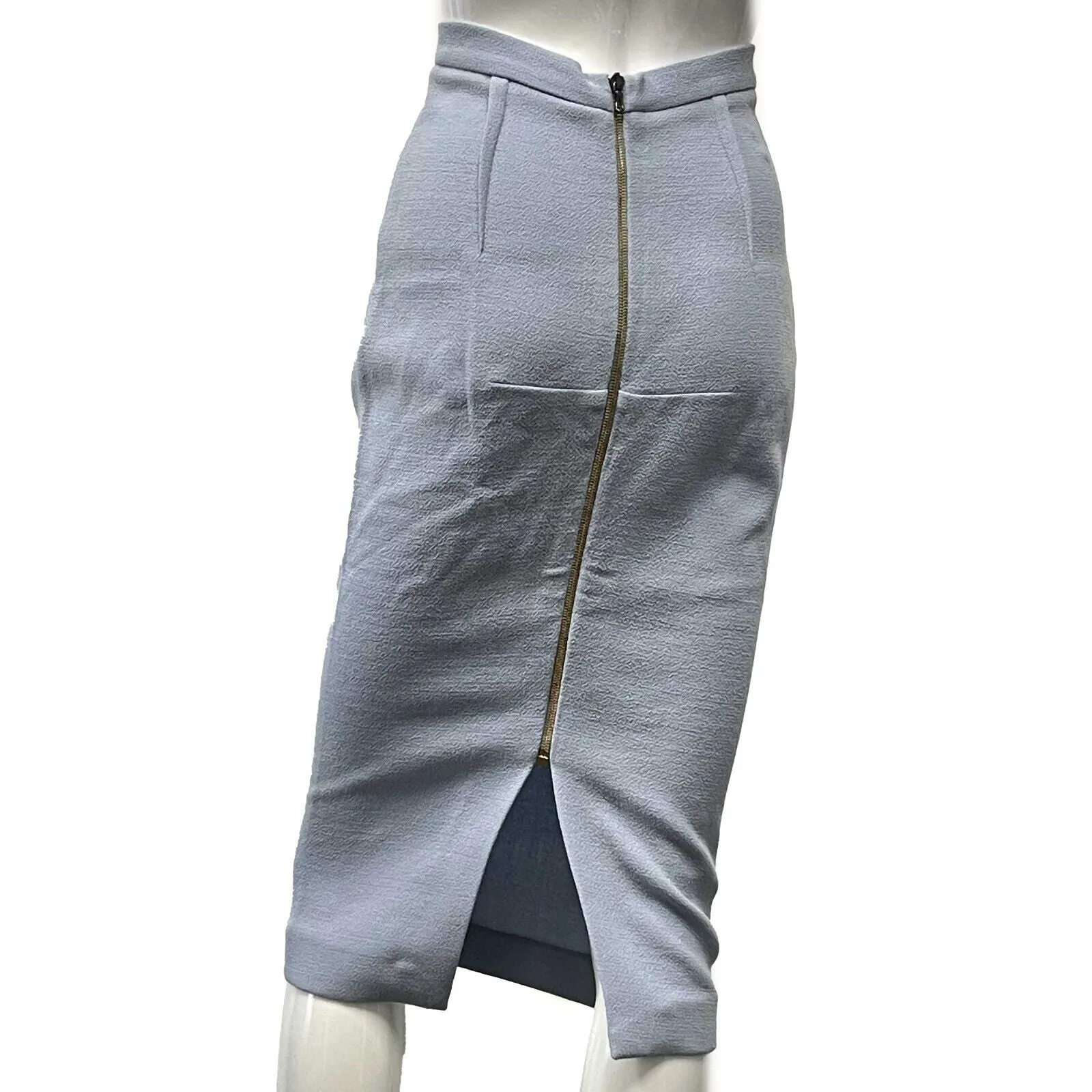 Roland Mouret Excellent Light Blue Pencil Skirt Light Blue US 4