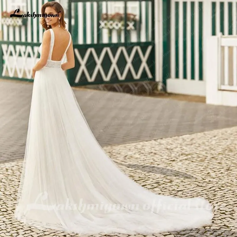 Roycebridal Lace Wedding Dresses O Neckline Half Long Sleeves
