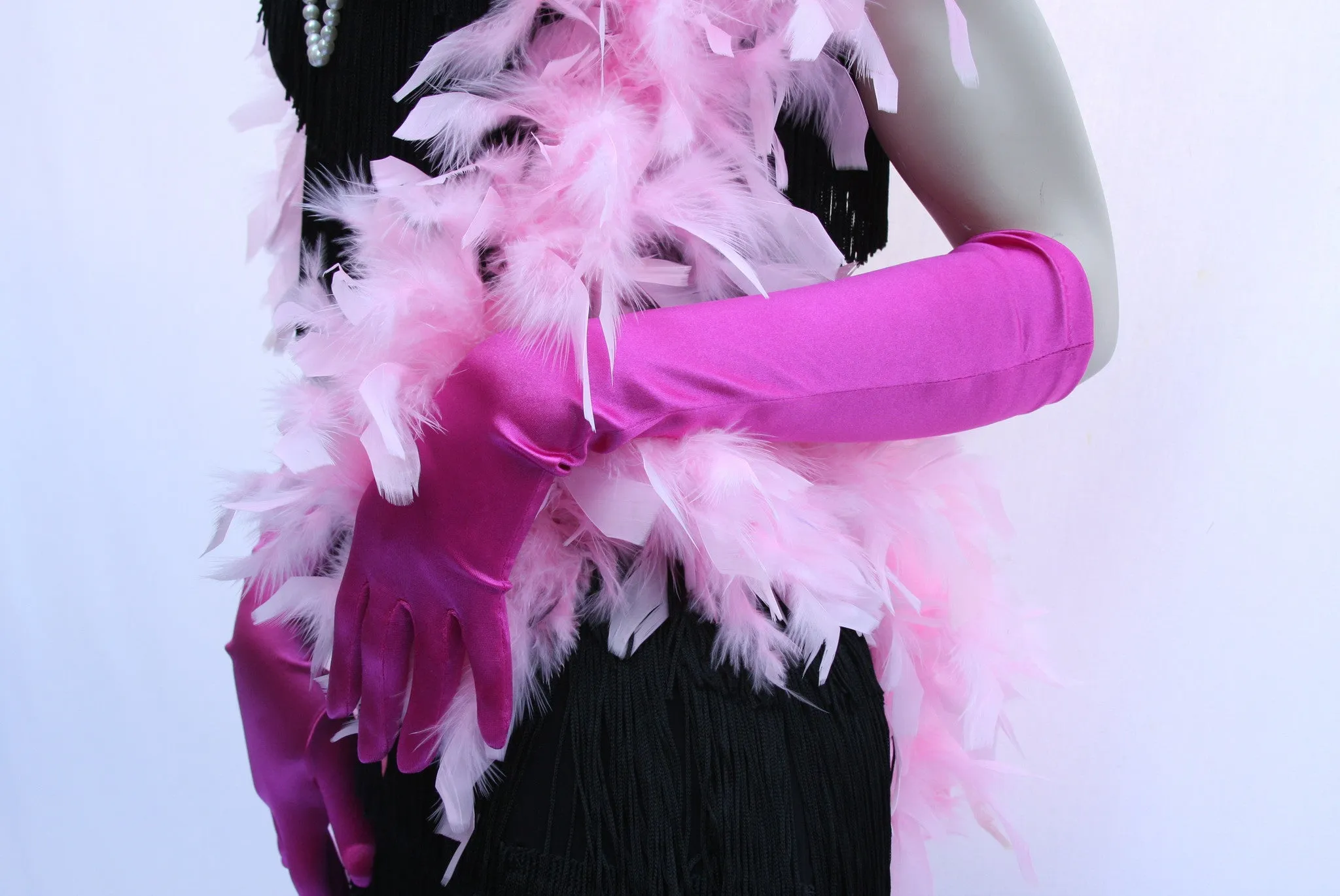 Satin Elbow Gloves