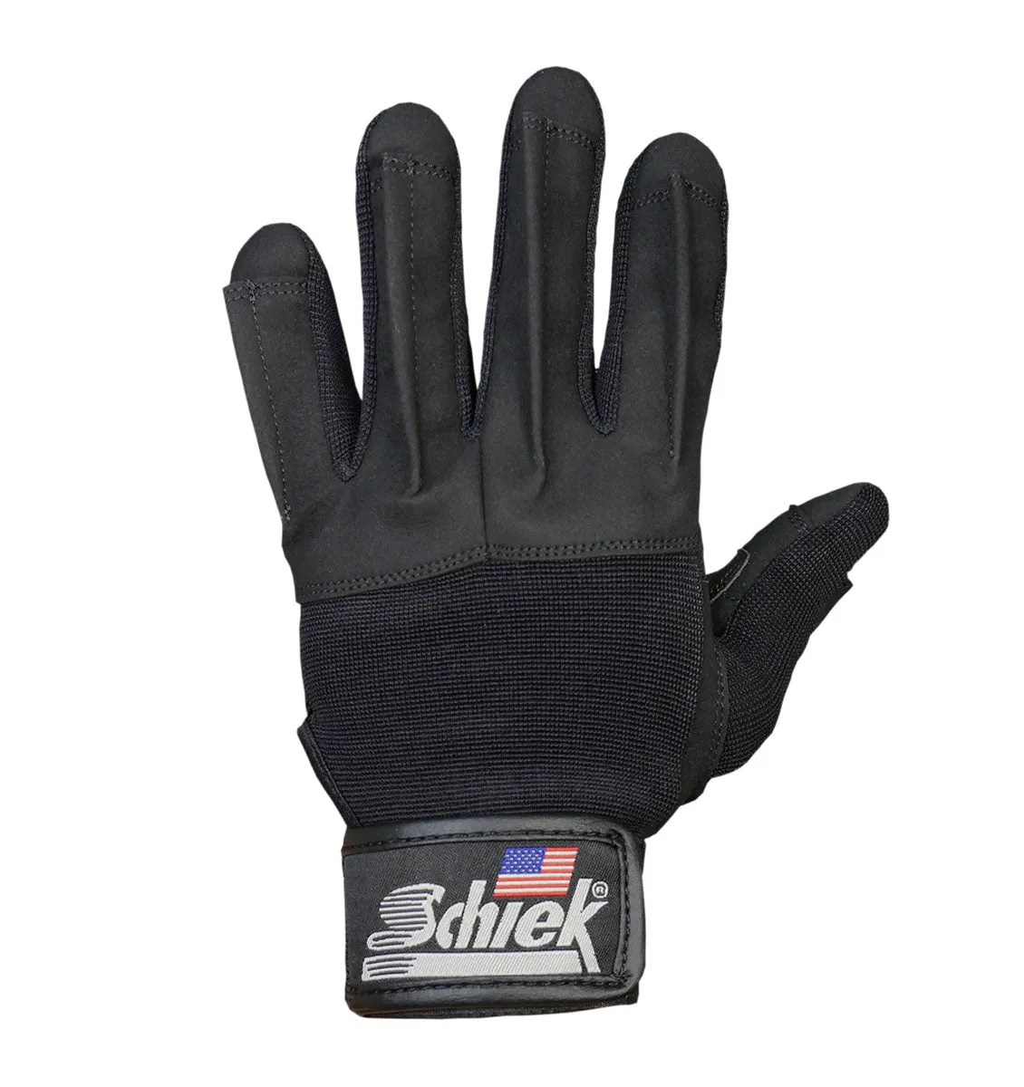 Schiek Platinum Series "Gel" Weight Lifting Gloves - Black - Full Finger