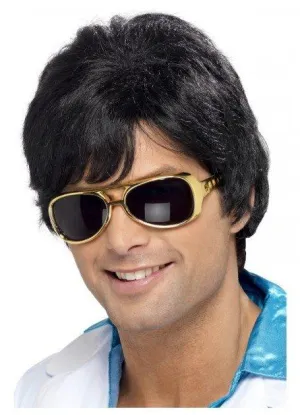 Shag Wig Men's 70s Black