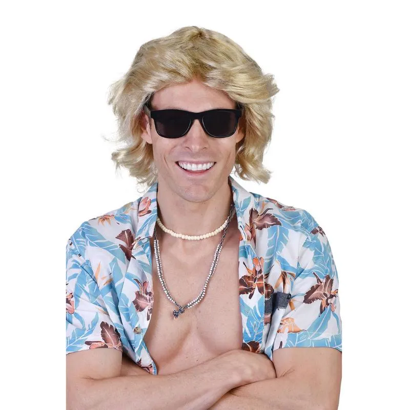 Short Blonde Mens Wig - Mick