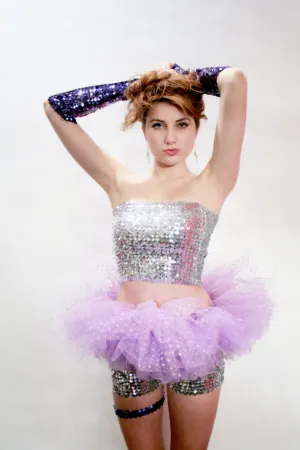 Short Sequins Tube Top