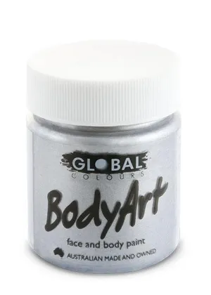 Silver Metallic Body and Face Paint