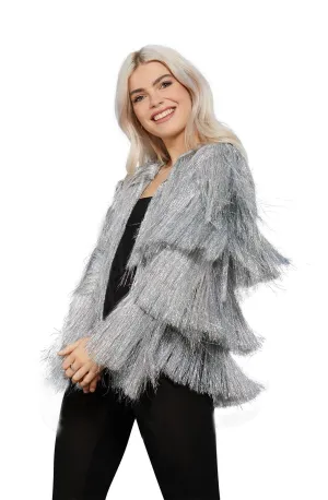 Silver Tinsel Fringe Jacket