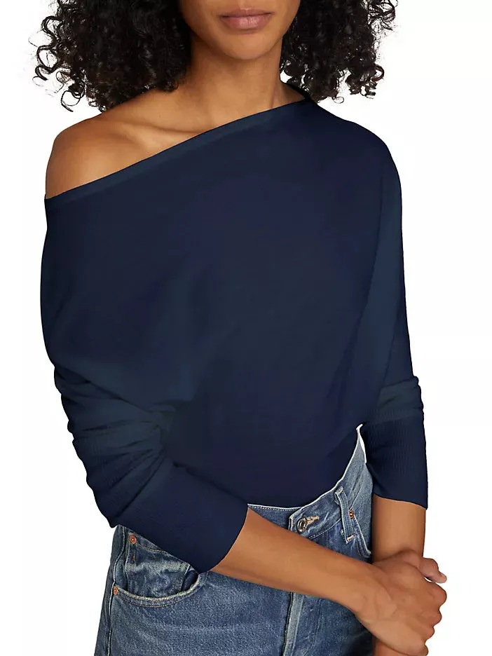 SIMKHAI LAVINA DRAPED OFF-SHOULDER TOP