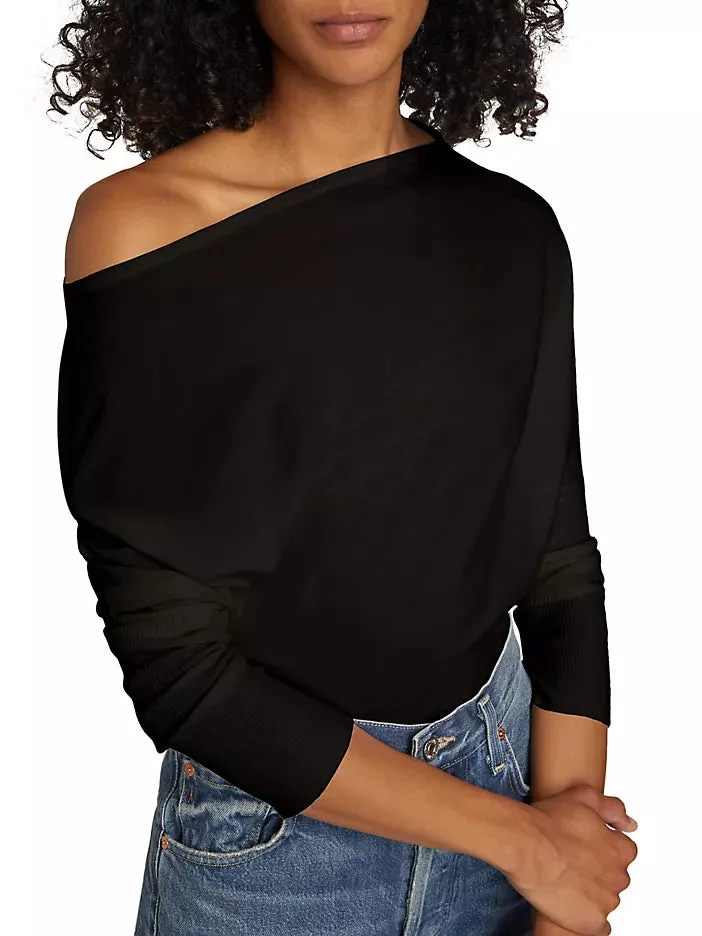 SIMKHAI LAVINA DRAPED OFF-SHOULDER TOP