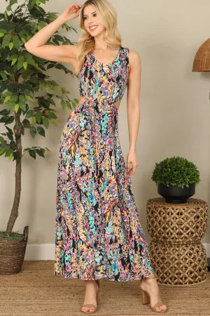 Sleeveless Side Cut-Out Maxi Dress