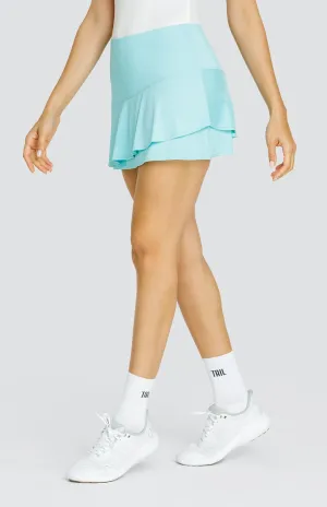 Solange 13.5" Skort - Aqua Sky