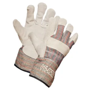 Split Leather Work Gloves, Extended Cuff