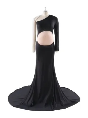 Stretchy Fabric Maternity Dresses for Photoshoot Show Belly Baby Shower Dresses YW243169