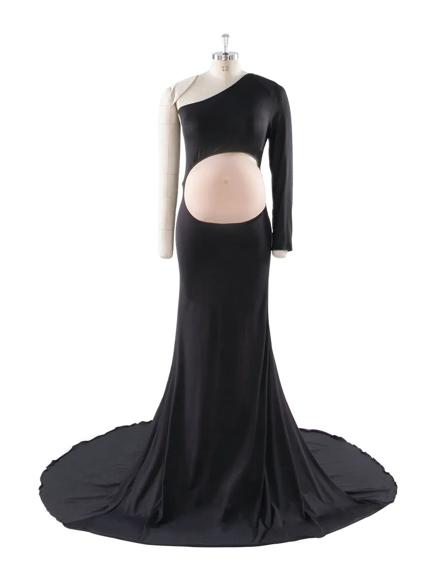 Stretchy Fabric Maternity Dresses for Photoshoot Show Belly Baby Shower Dresses YW243169