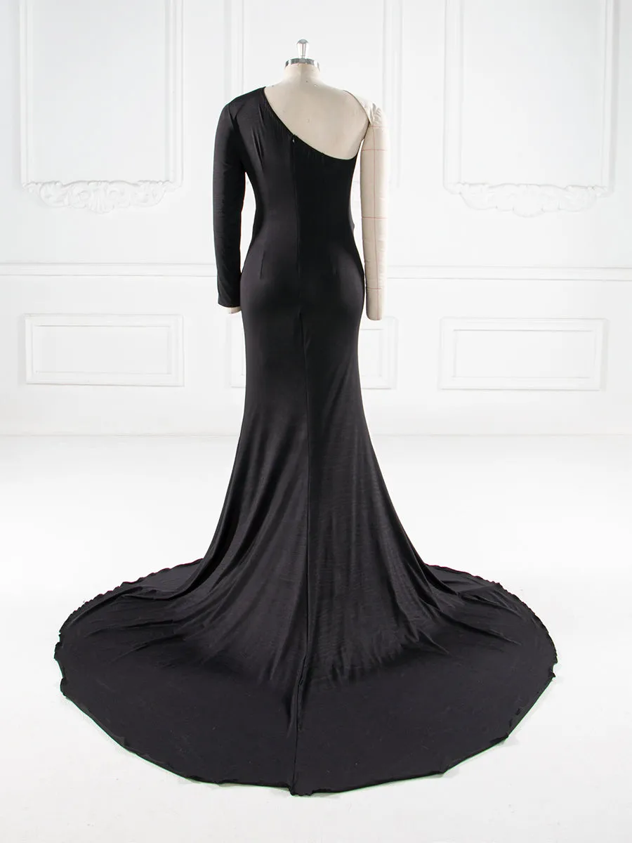 Stretchy Fabric Maternity Dresses for Photoshoot Show Belly Baby Shower Dresses YW243169