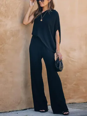 Stunncal Sexy Strapless Loose Jumpsuit