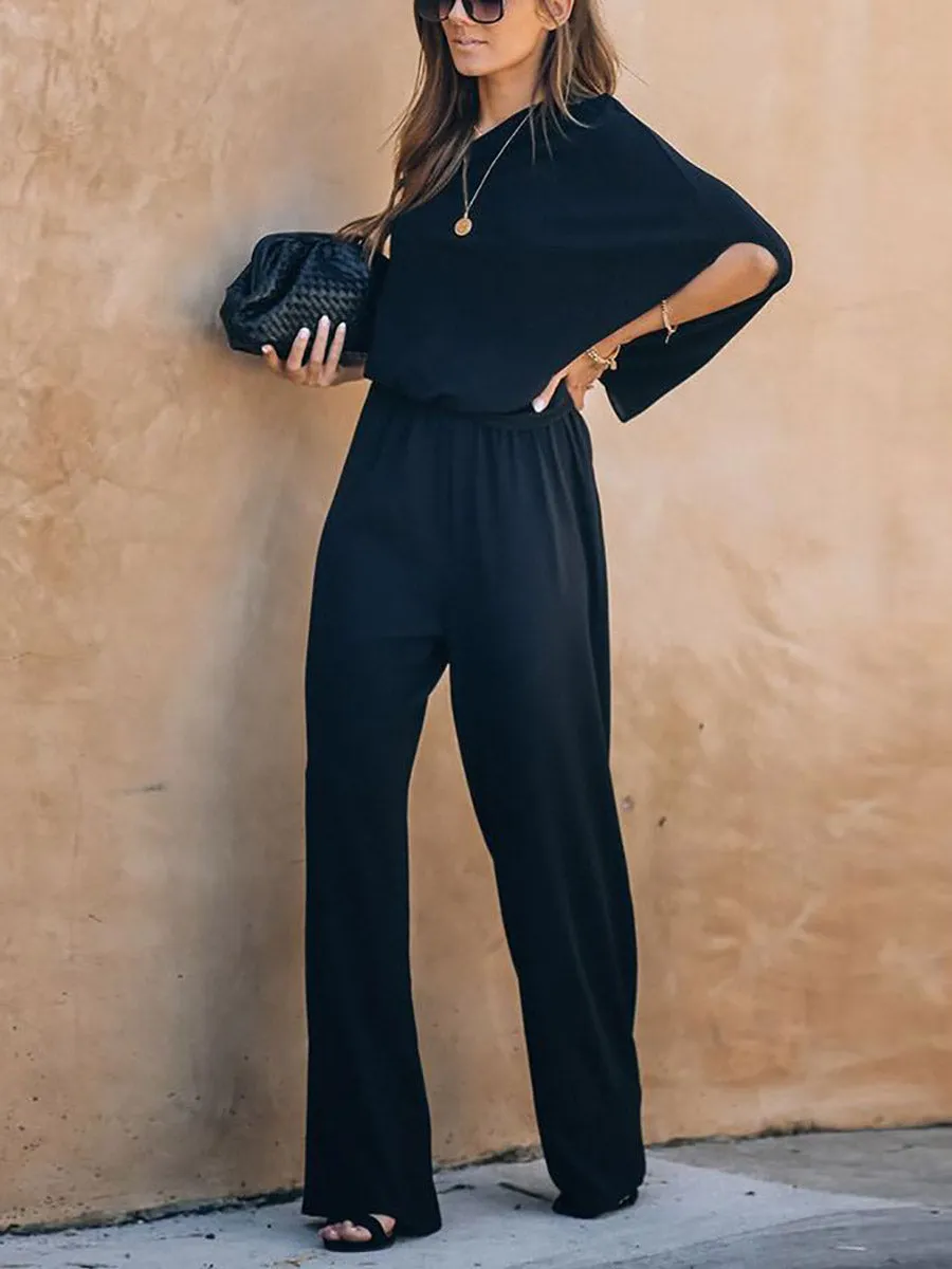 Stunncal Sexy Strapless Loose Jumpsuit