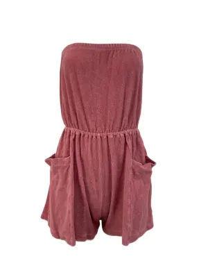 SUZIE KONDI Women's Desert Rose Strapless Romper #2006 XS NWT