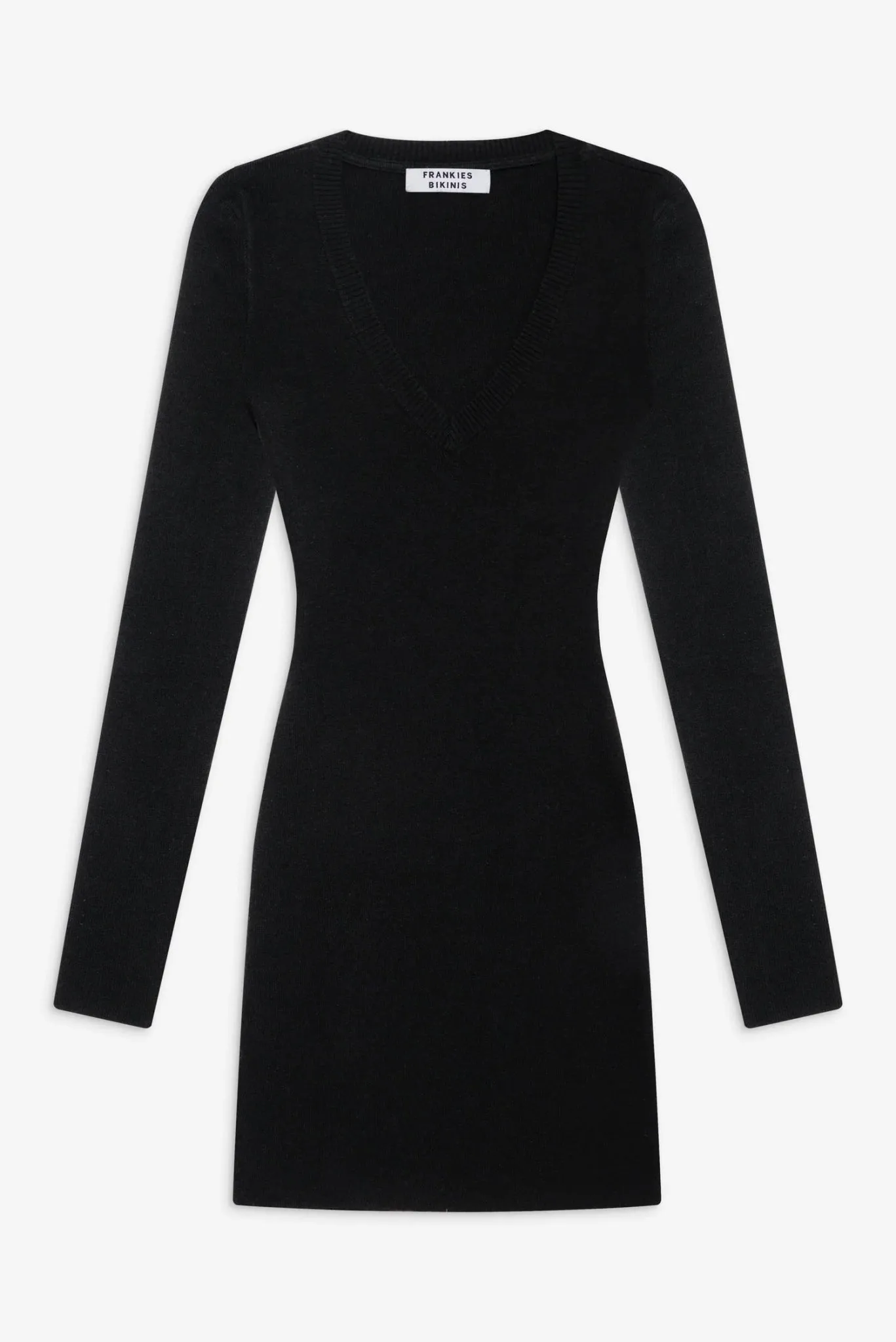 Sweetheart Knit Dress in Black