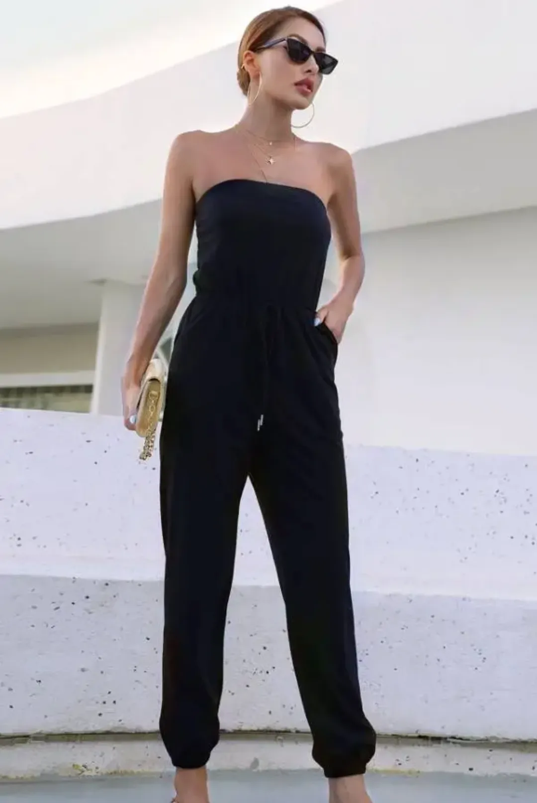THE MIA STRAPLESS JUMPSUIT