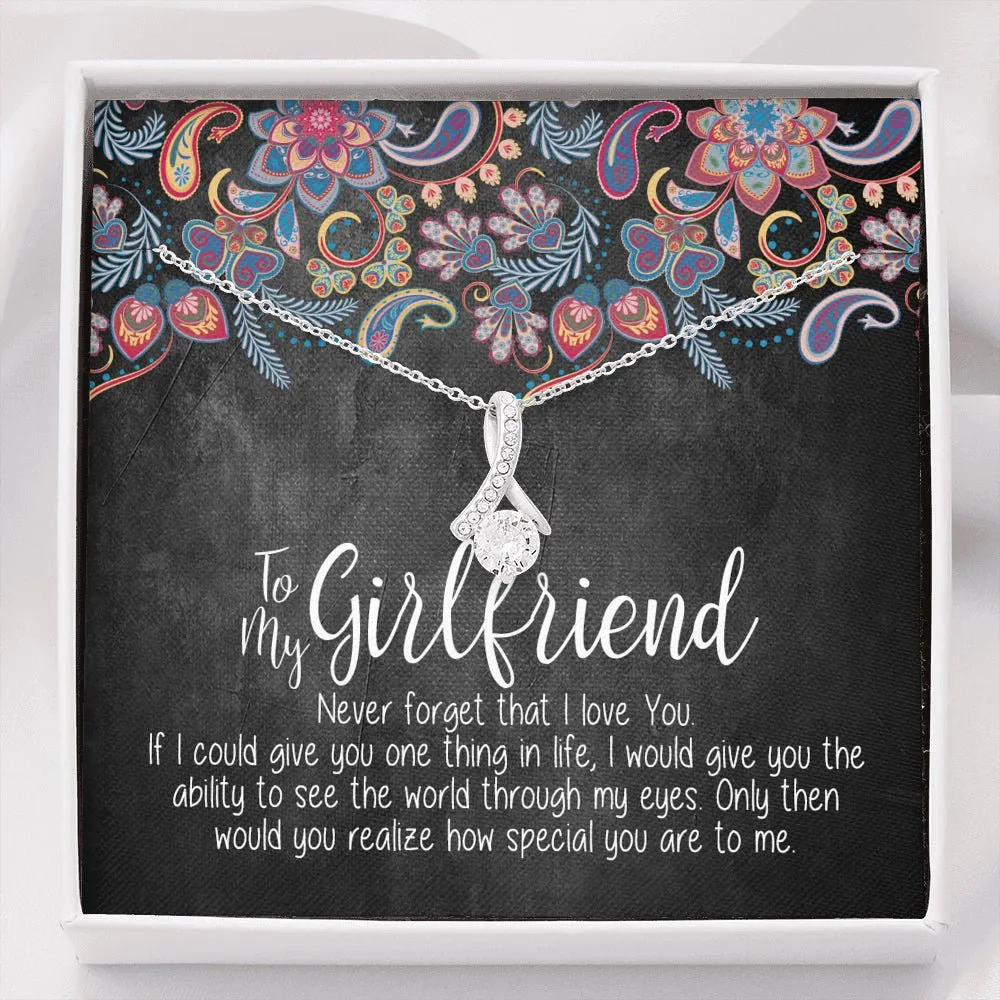 To My Girlfriend Alluring Beauty Necklace, Necklace for Girlfriend