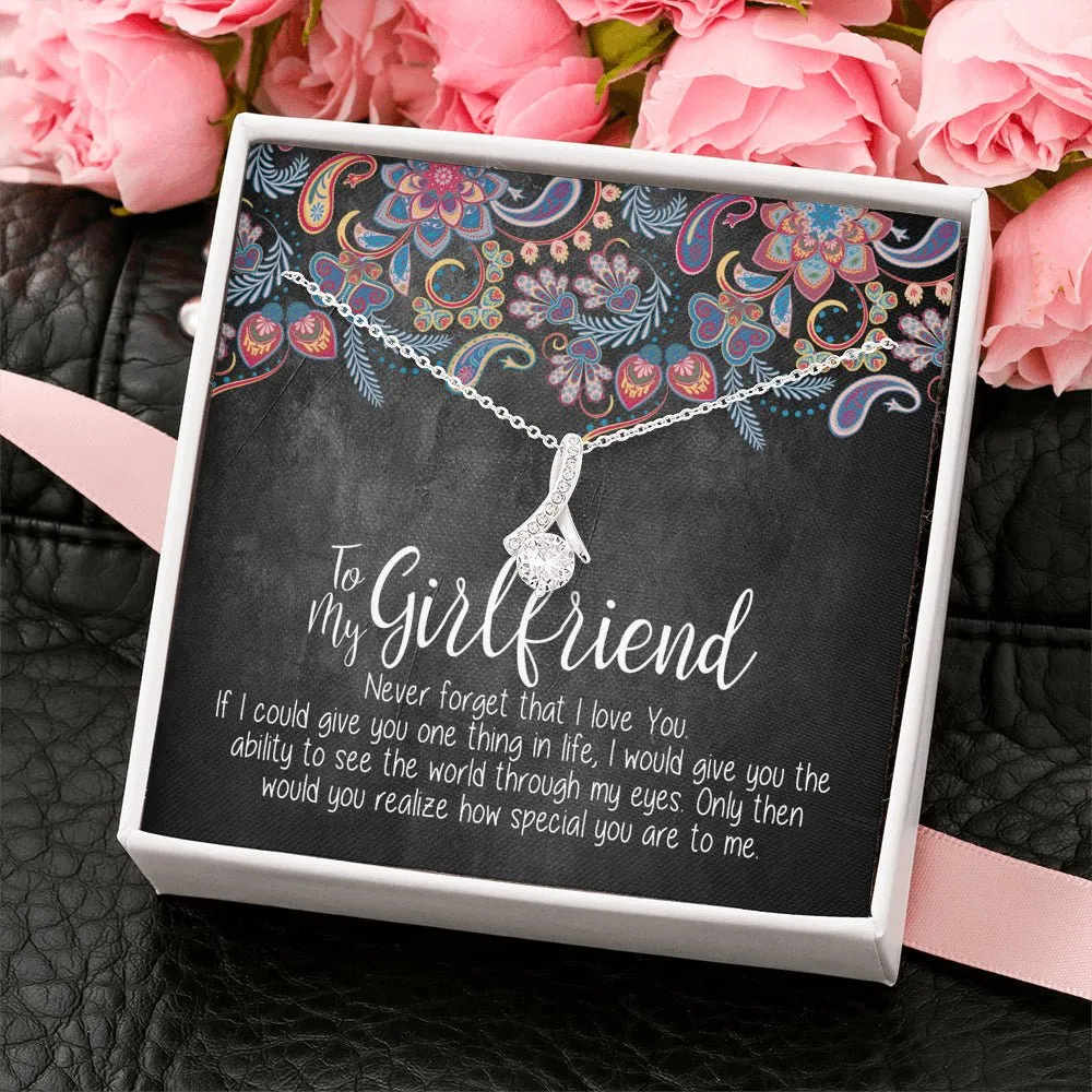 To My Girlfriend Alluring Beauty Necklace, Necklace for Girlfriend