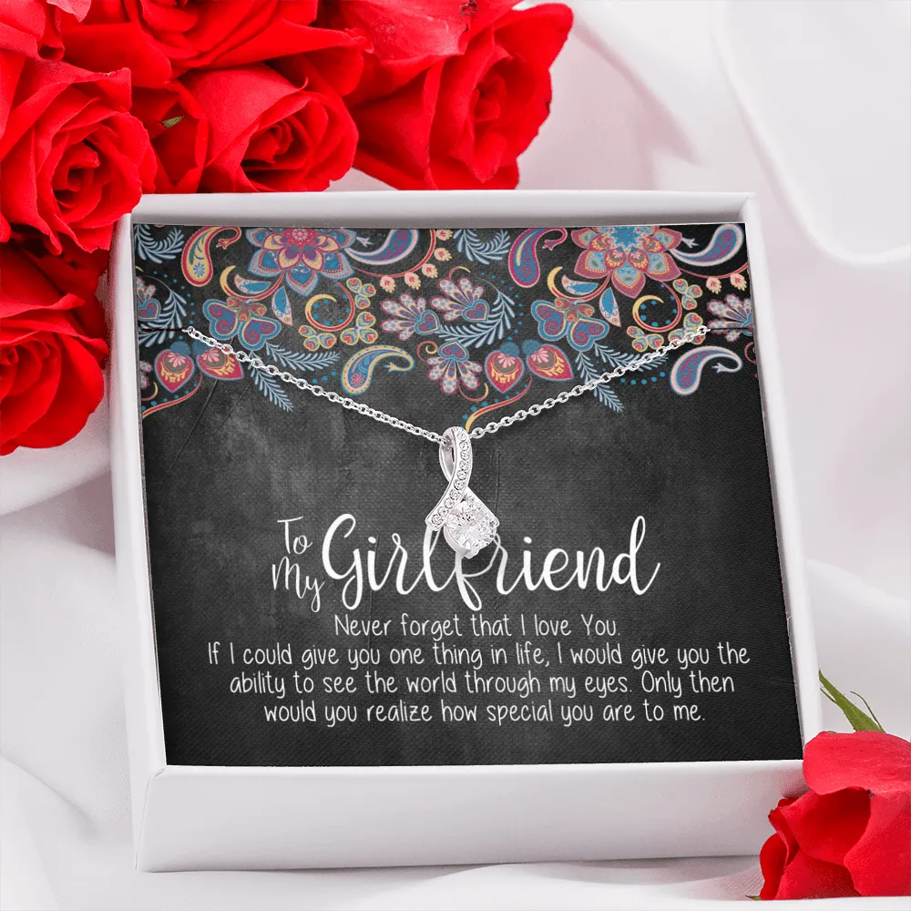 To My Girlfriend Alluring Beauty Necklace, Necklace for Girlfriend
